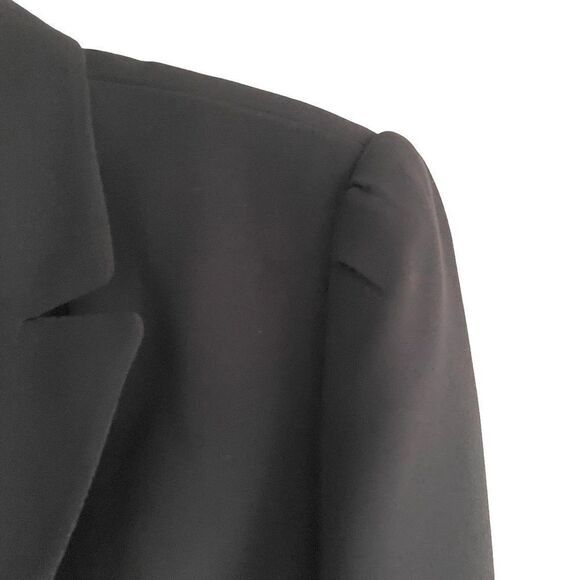 (SOLD) TAHARI Arthur S. Levine Button Front Blazer Black 14P - Picture 8 of 10
